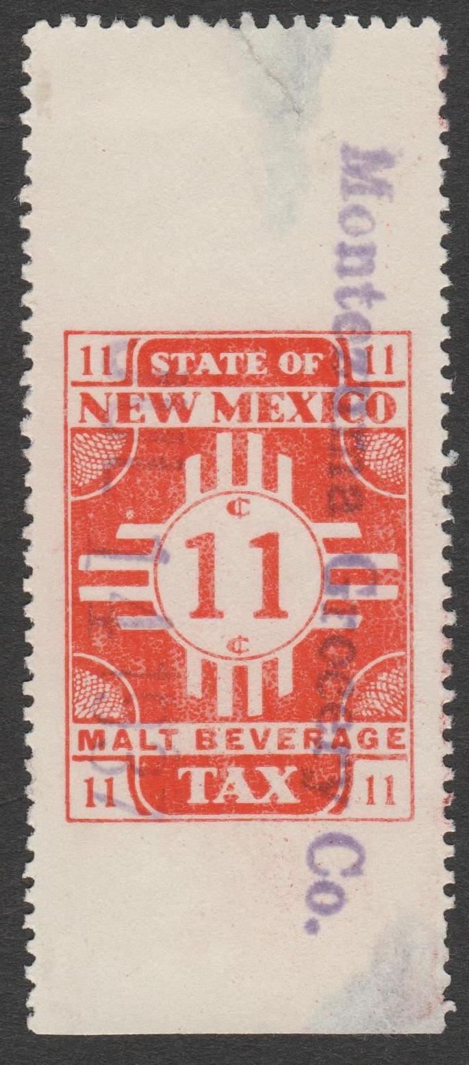 NM beer B2 11c U VF, thin & tear at top, thin & SE bot P