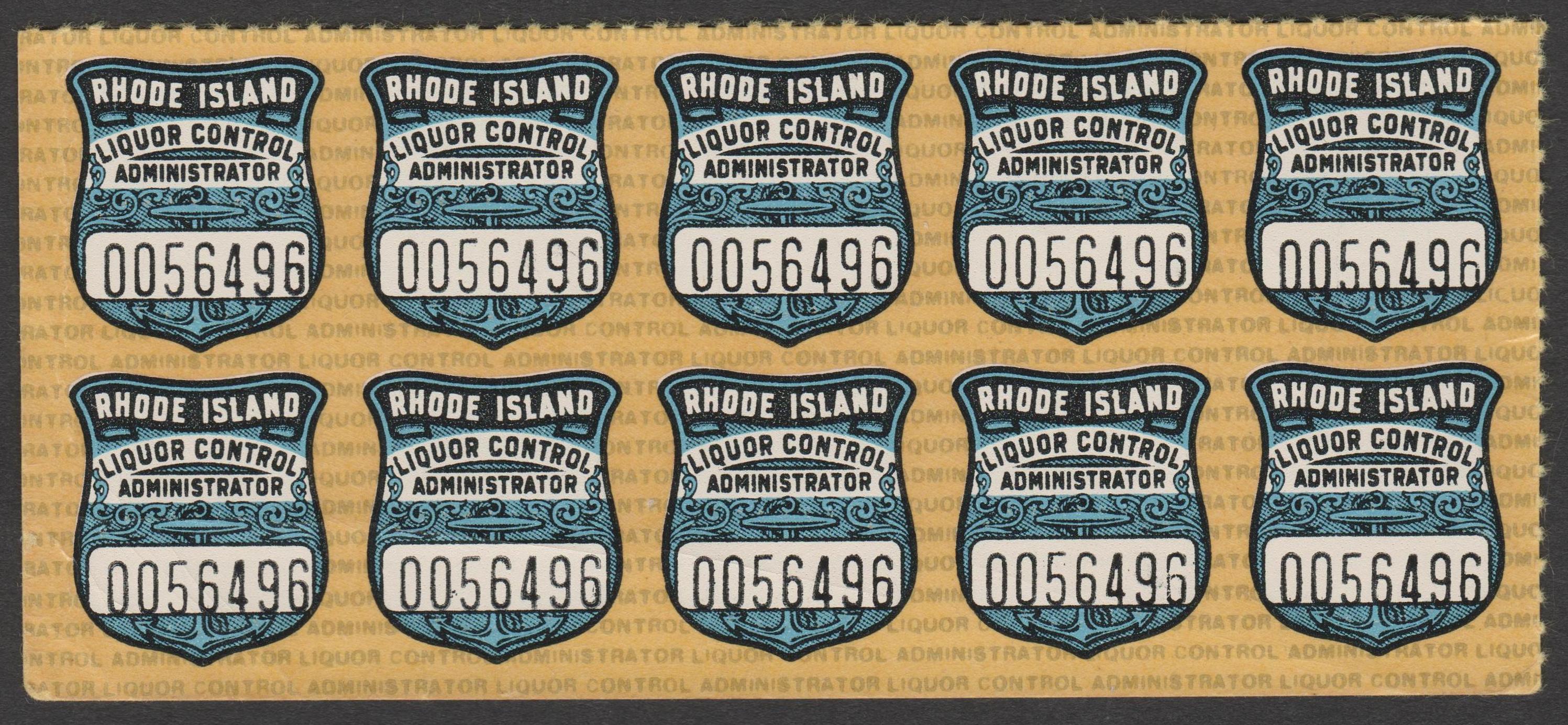 RI liquor LS4 MNH VF block of 10 P