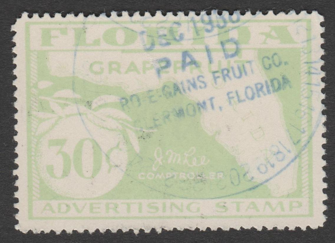 FL grapefruit GR15 30c U VF  P