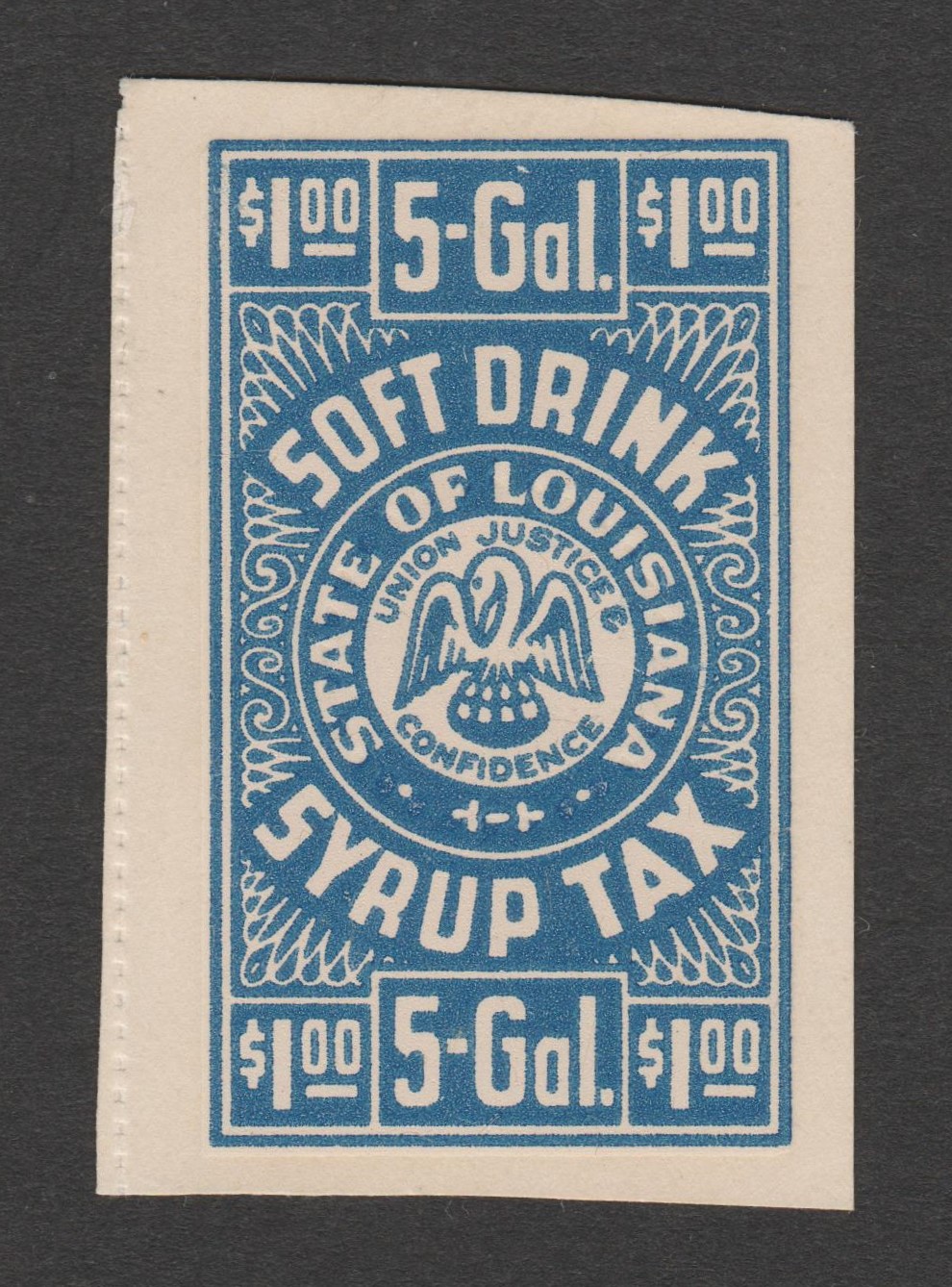 LA soft drink SD21 $1 MNH VF P