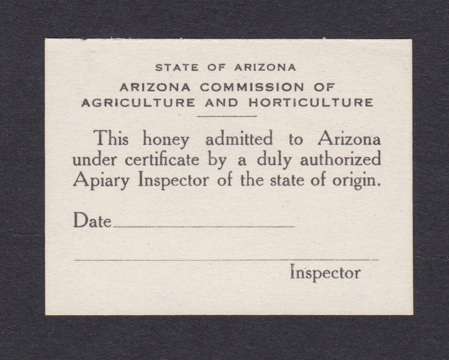 AZ honey imported IH1 MNH XF P