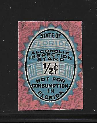 FL liquor exported EL1 1/2¢ MNH VF