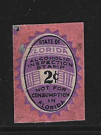 FL liquor exported EL3 2¢ MLH VF