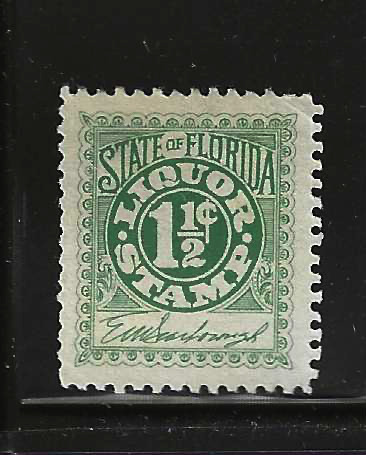 FL liquor L45 1-1/2¢ U VF