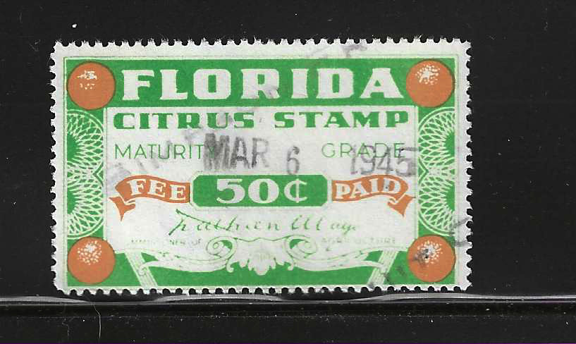 FL citrus fruit CF36 50¢ U F-VF  