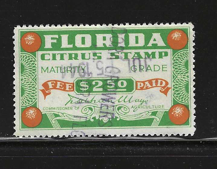 FL citrus fruit CF38 $2.50 U VF