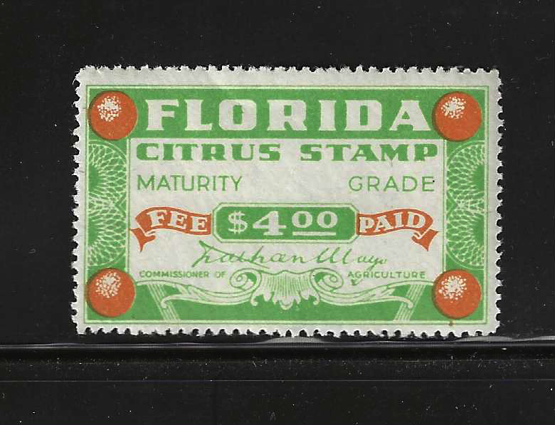 FL citrus fruit CF39 $4.00 MNH VF