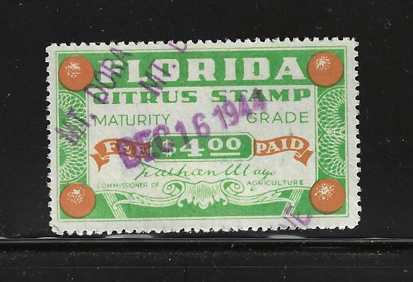 FL citrus fruit CF39 $4.00 U VF