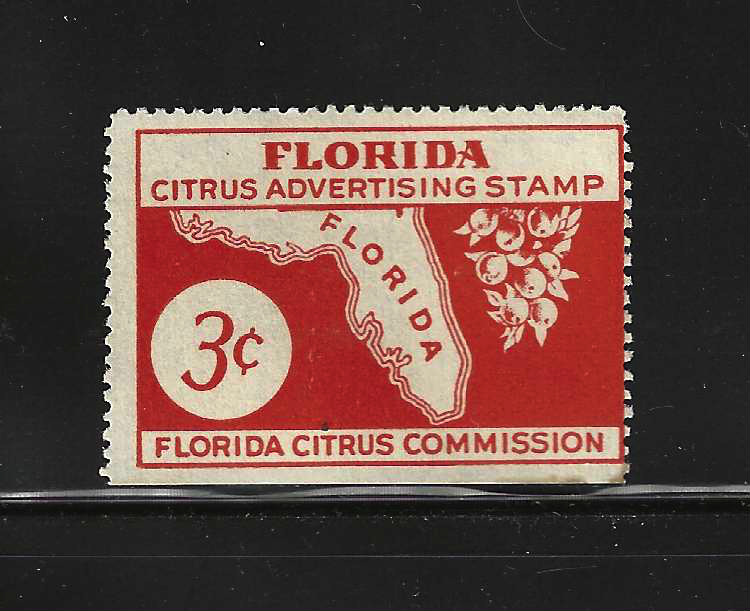 FL citrus fruit advertizing CFA16 3¢ MNH F-VF, w/ SE at B