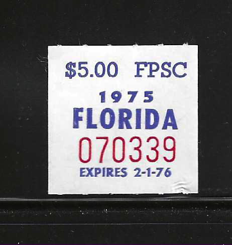 FL icc cab card IC2 $5.00 MNH VF