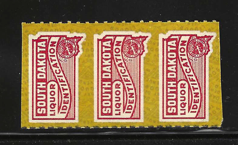 SD liquor seal LS1 MNH VF, in vert strip/3