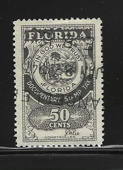 FL documentary D15 50¢ U VF