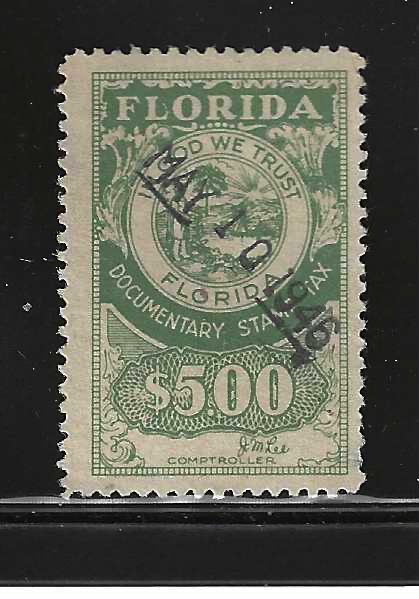 FL documentary D19a $5.00 UF-VF