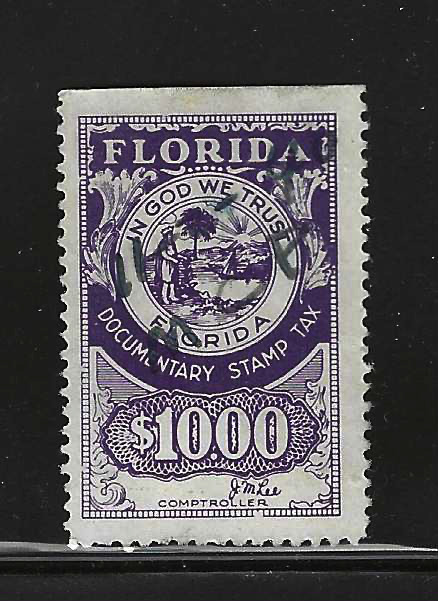 FL documentary D22 $10.00 U VF, w/ SE at T