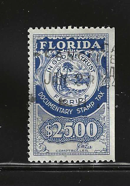 FL documentary D23 $25.00 U VF, w/ SE at R