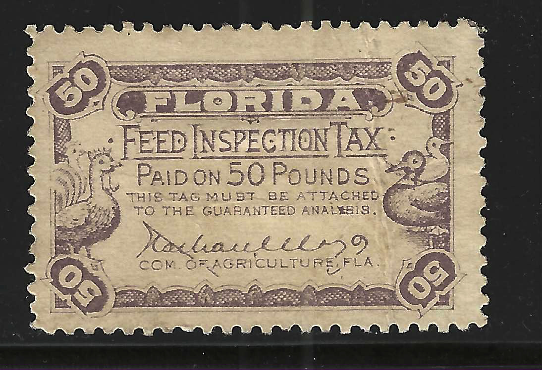 FL feed FE16 50 lbs brown U VF w/ crease