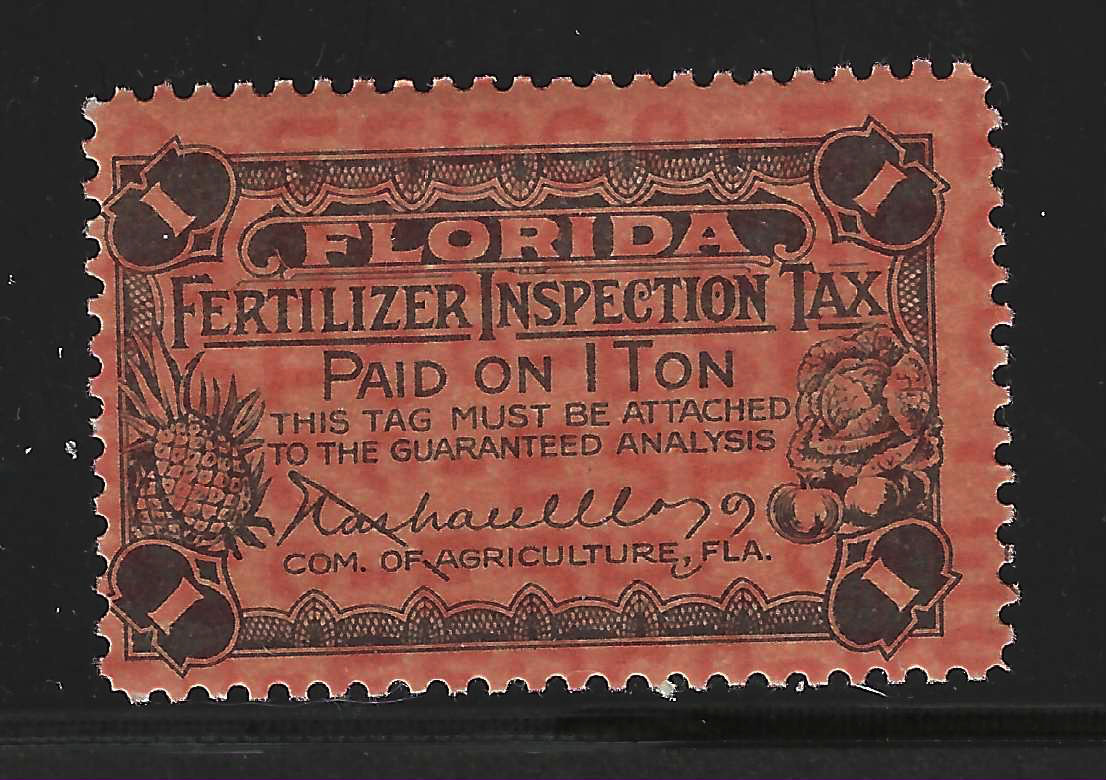 FL fertilizer Ft34a 1 ton orange MNH VF