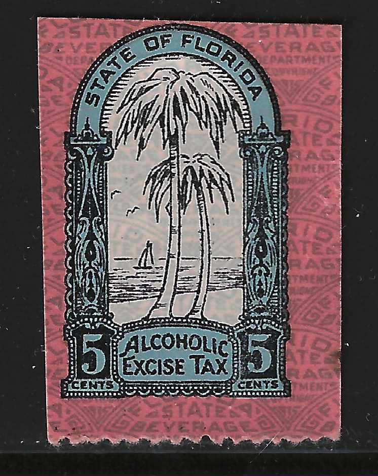 FL liquor L1  5¢ blue MNH VF 