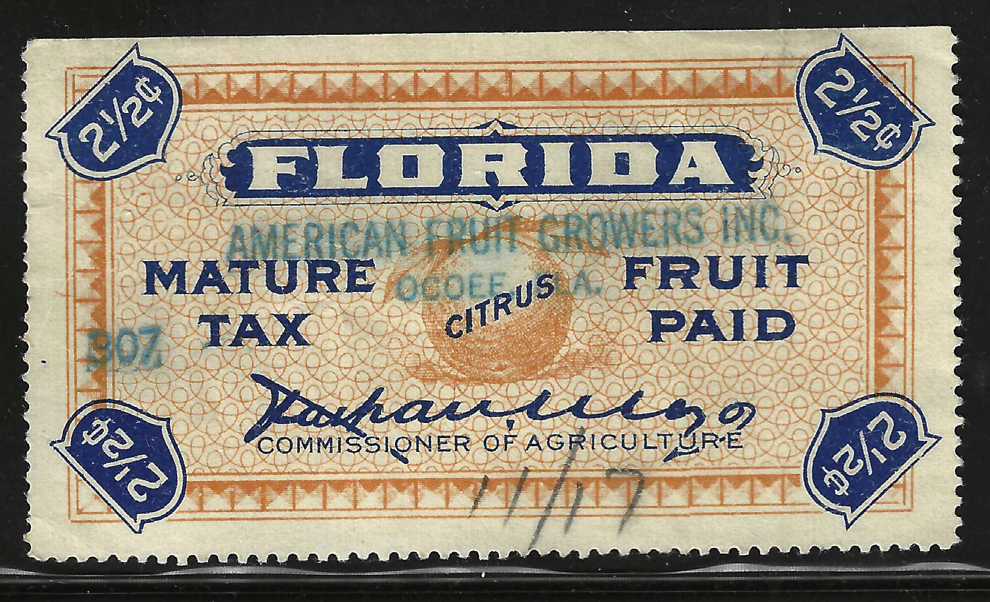 FL citrus fruit CF15 2-1/2¢ U VF 