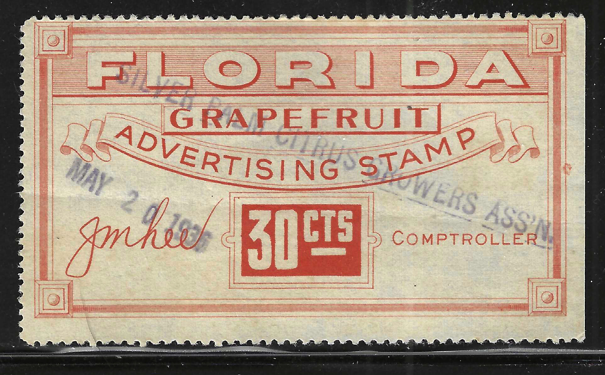 FL grapefruit GR3 30¢ U VF