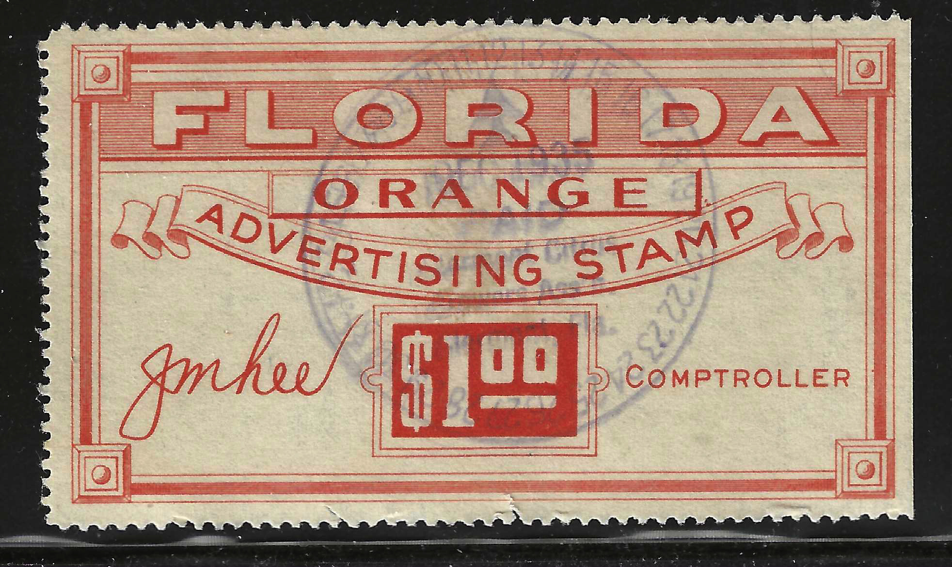 FL orange OR5 $1.00 U VF