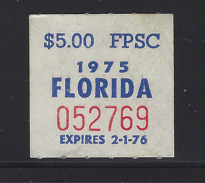 FL icc cab card stamp C2 1975 blue on white MNH VF 