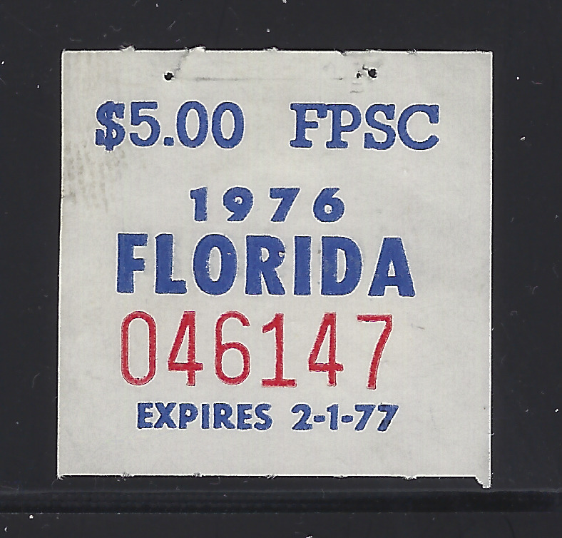 FL icc cab card stamp C3 1976 blue on white MNH VF 