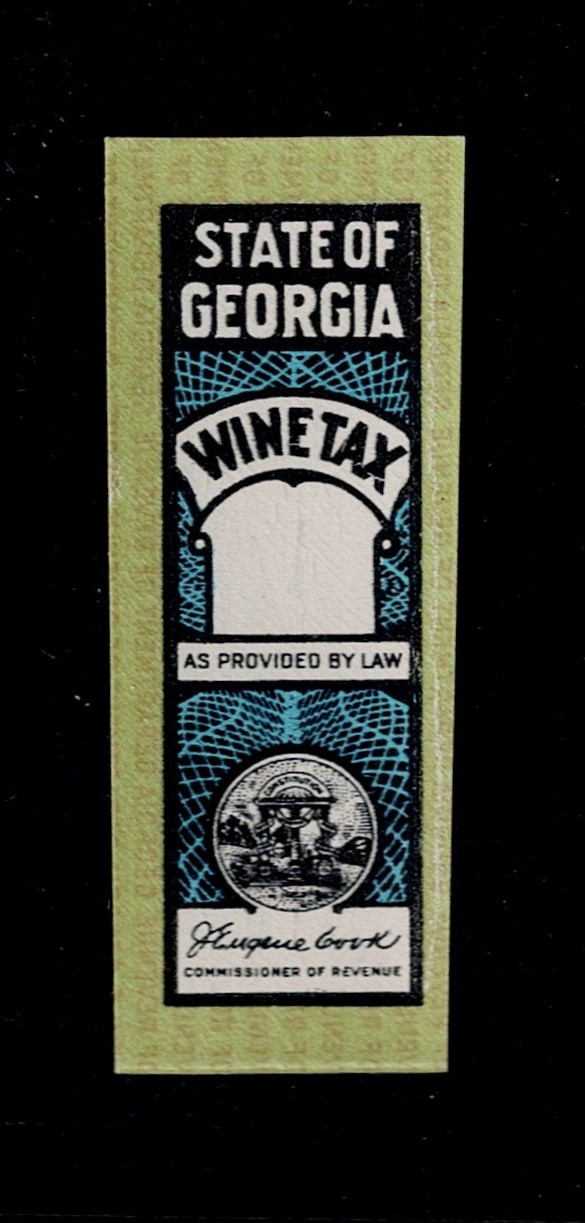 GA wine W54a MNH VF
