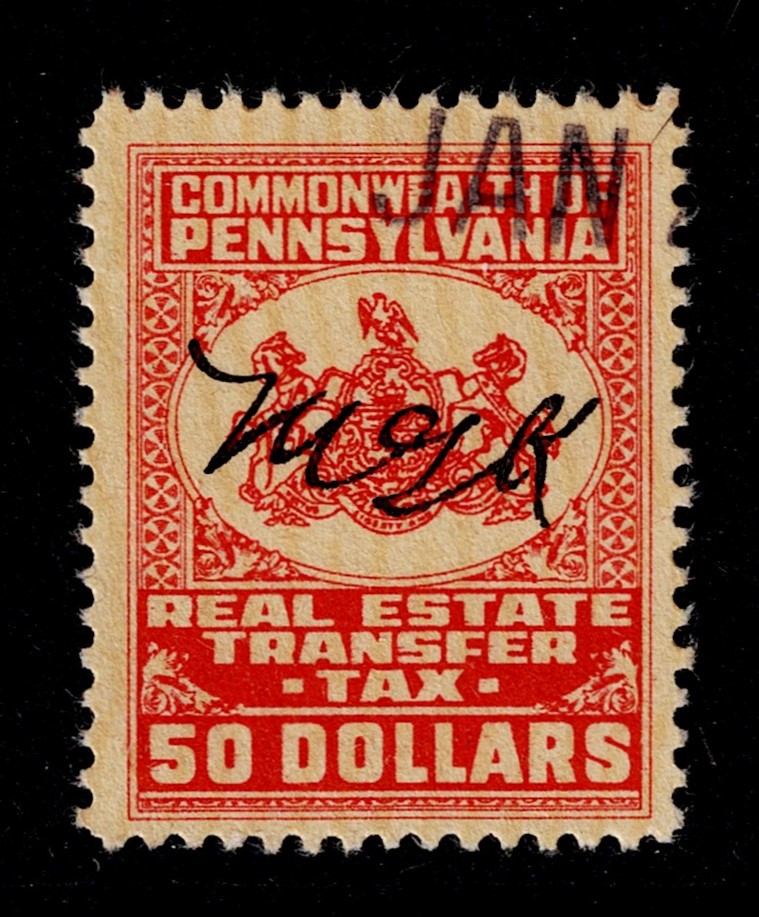 PA real estate RE10 $50 U VF