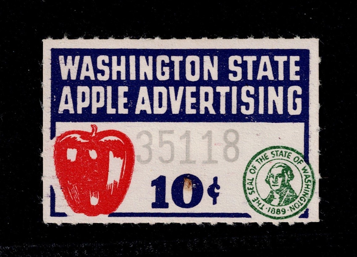 WA apple AP76 10c MLH F-VF tiny thin
