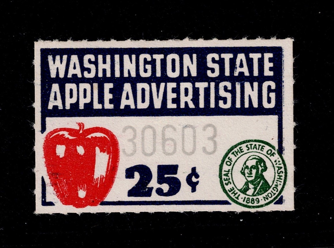 WA apple AP77 25c MLH F-VF tiny thin