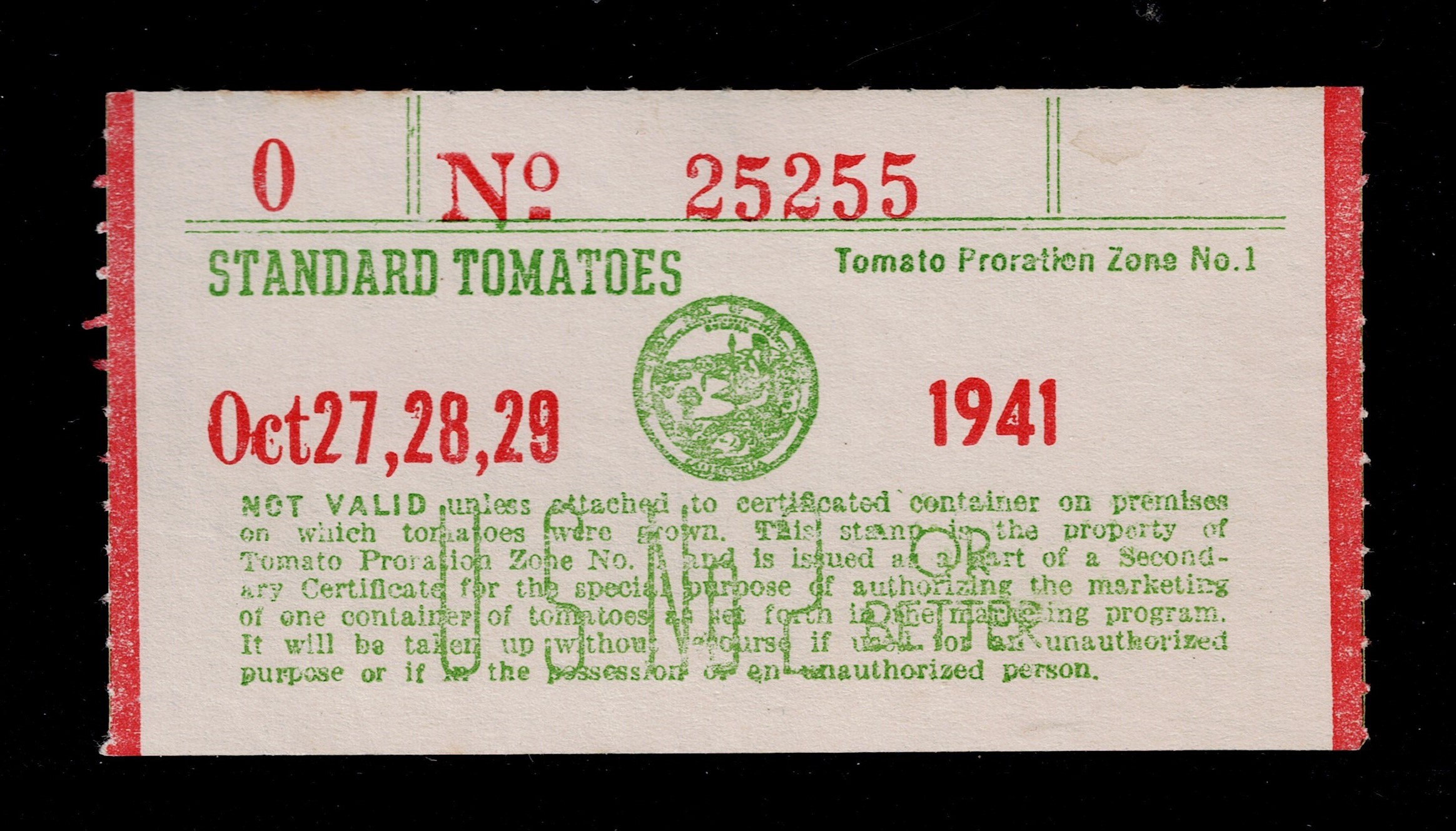 CA tomatoes TM269a MNG VF