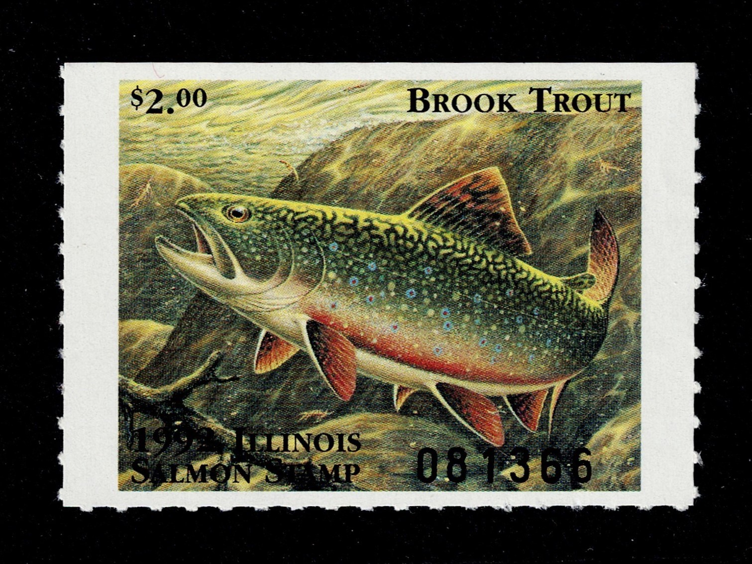 IL salmon S18 $2 MNH VF, 1992