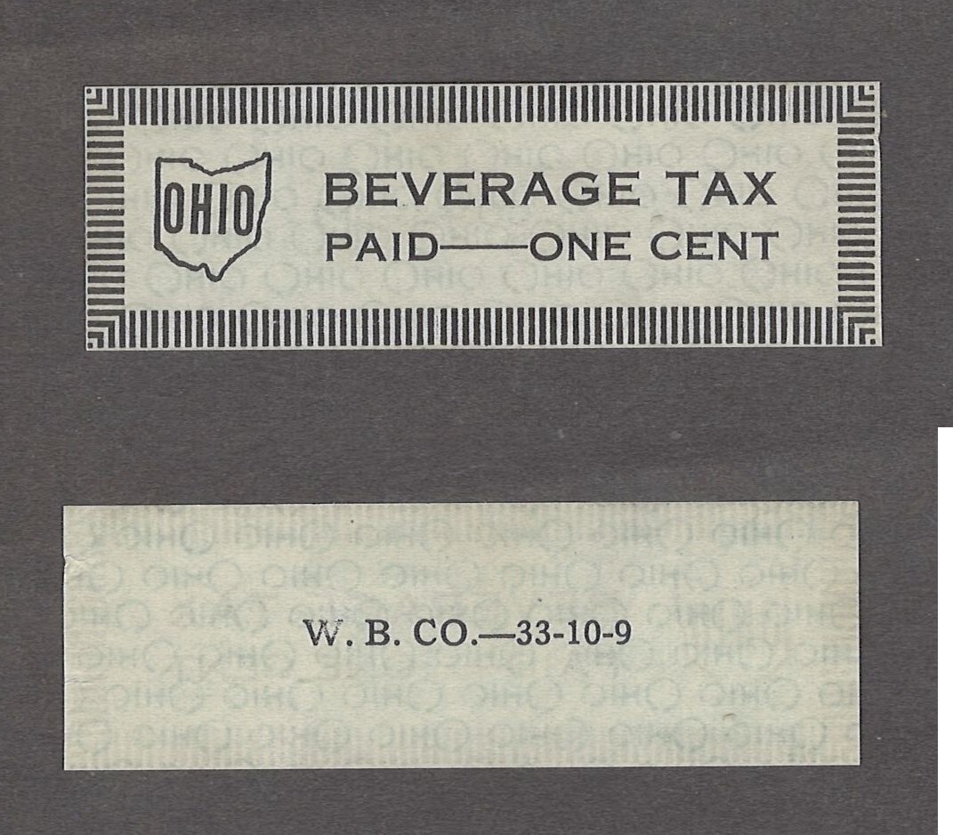 OH beer B8 1c MNH VF