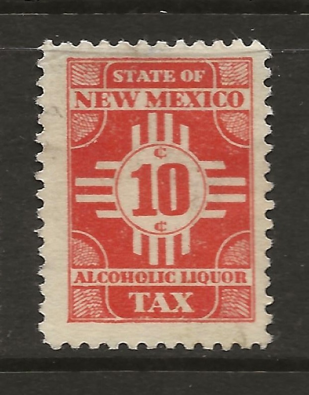 NM liquor L23 10c U F-VF