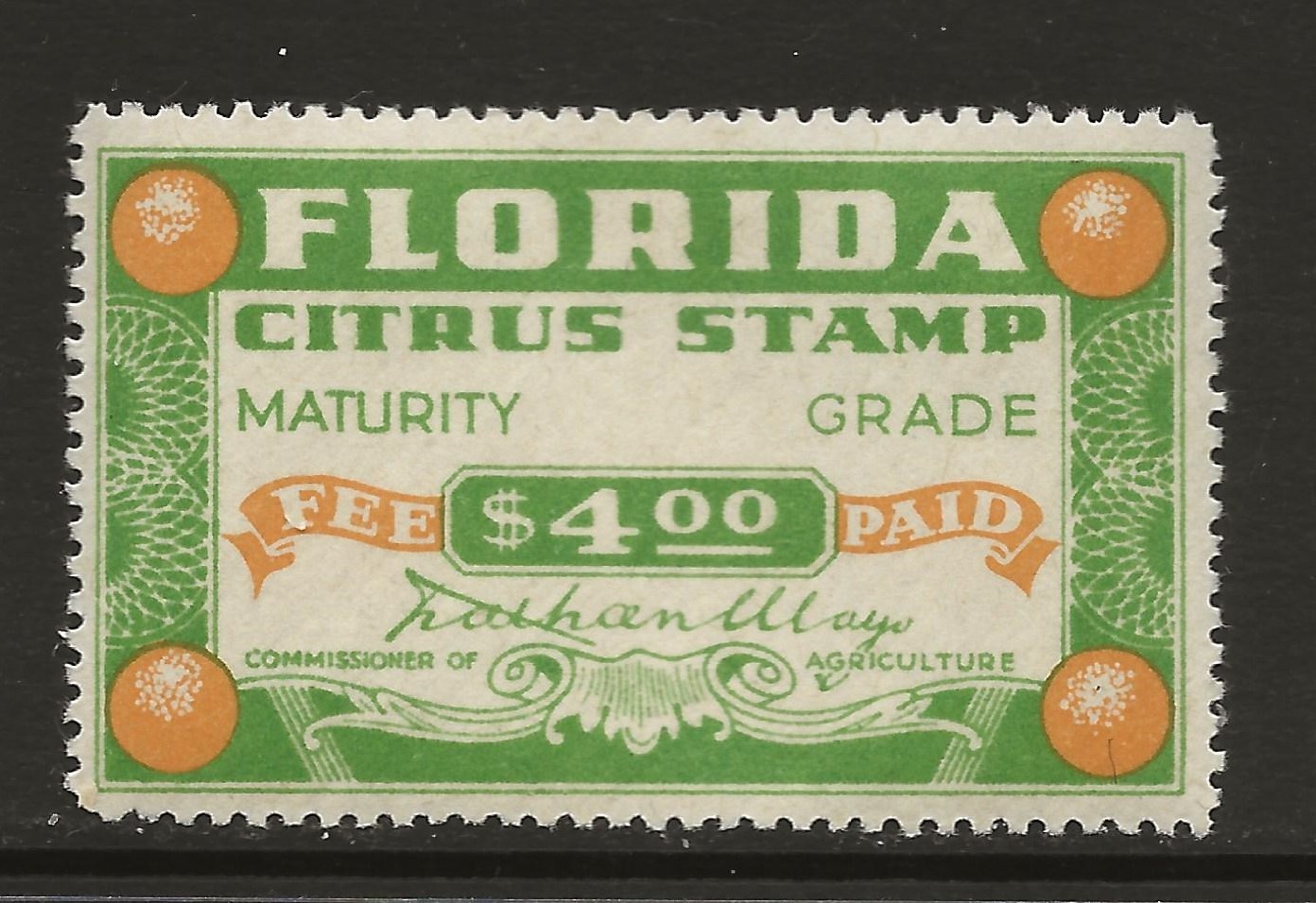 FL citrus CF39 $4 MNH VF