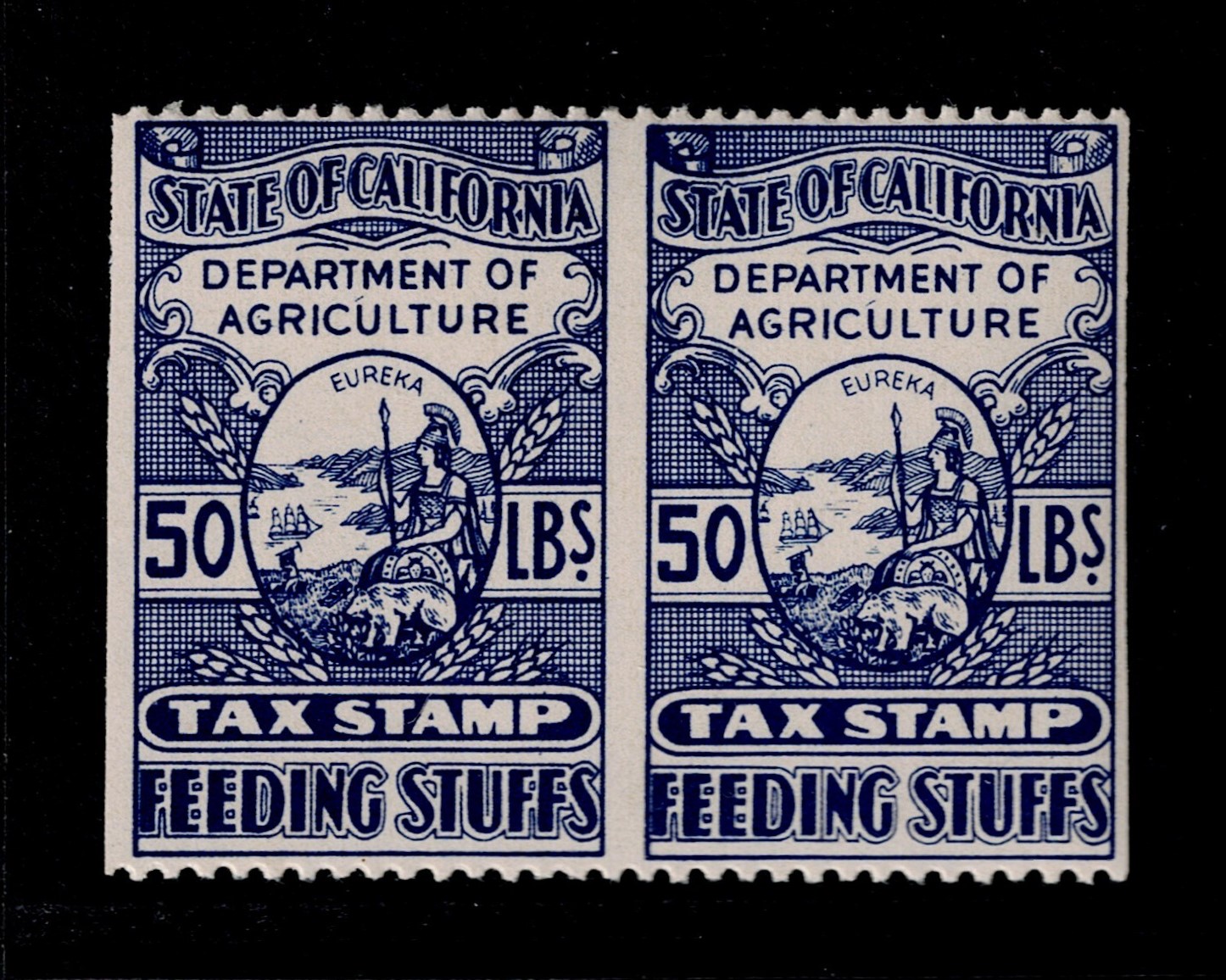 CA feed FE12d 50 lbs. MNH VF pair