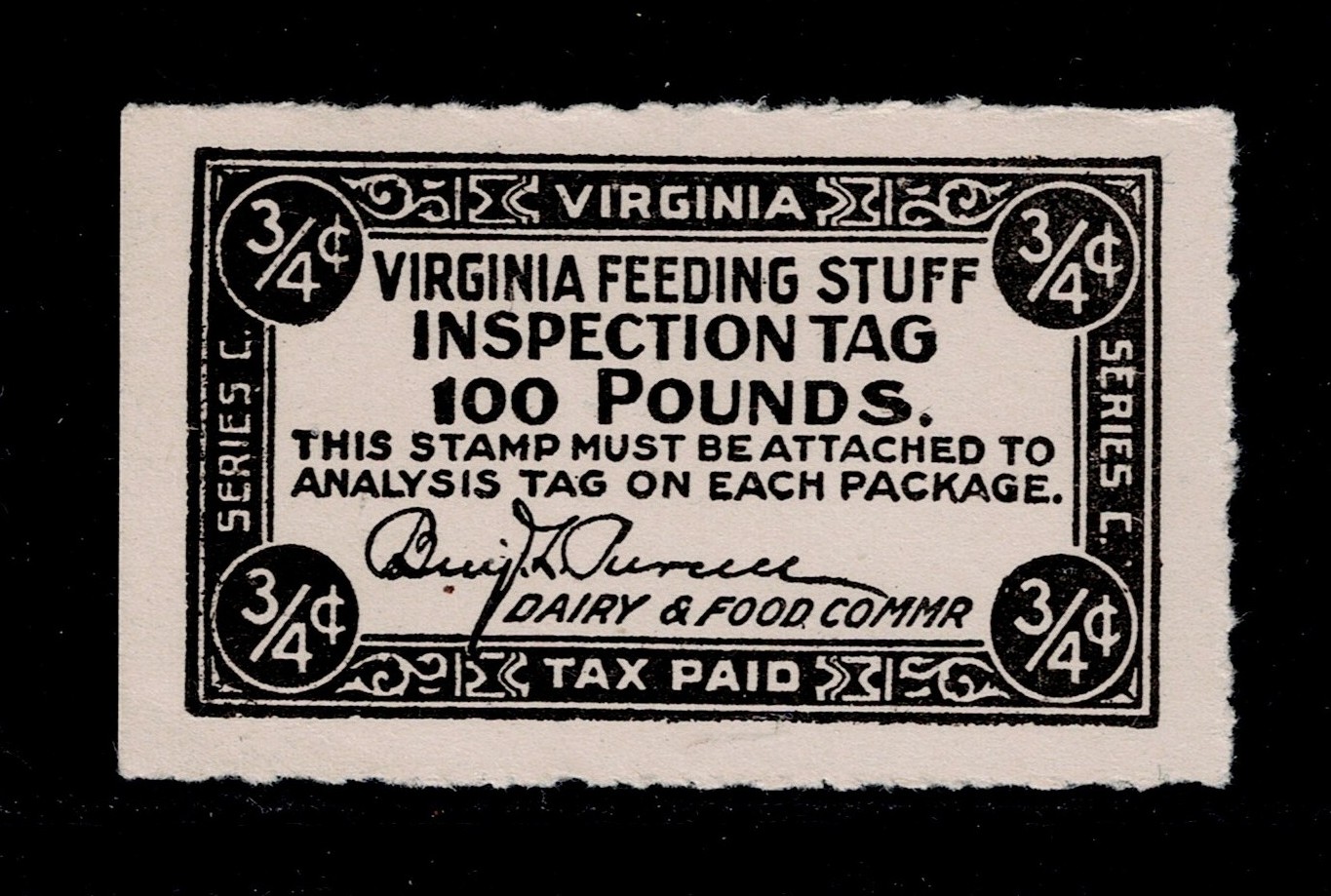 VA feed FE19 3/4c MNH XF