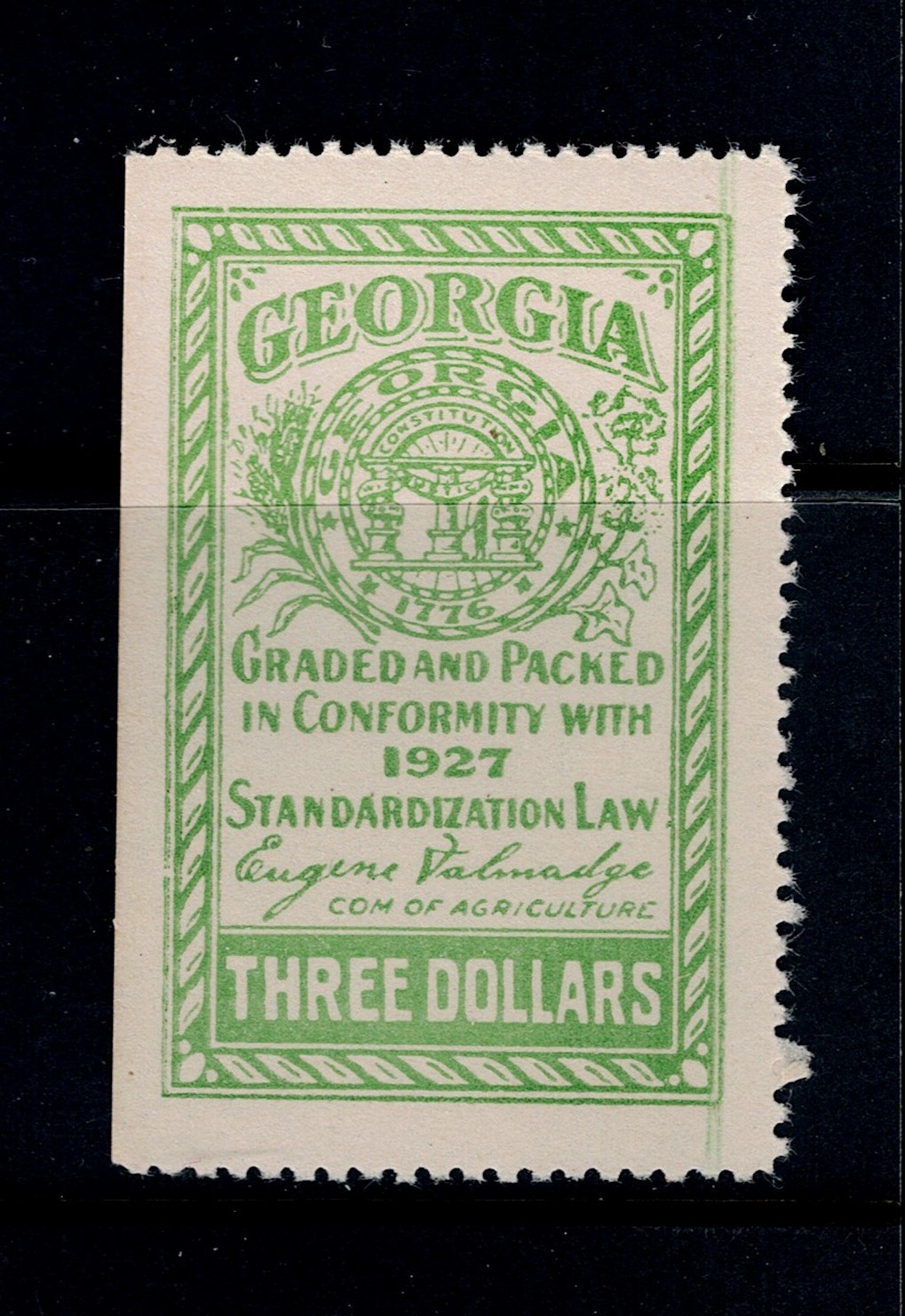 GA fertilizer FR5 $3.00 MNH VF