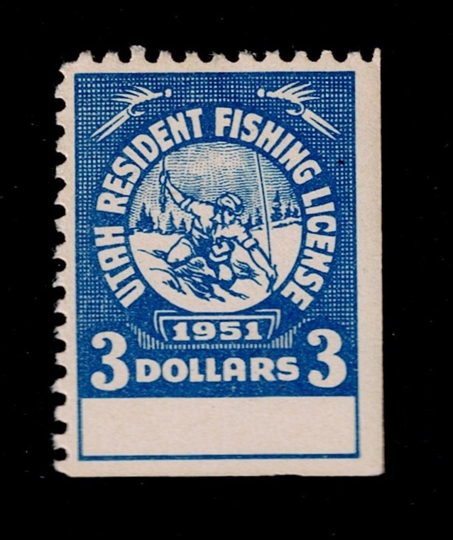 UT fishing F1 MLH F-VF, se at R & bot