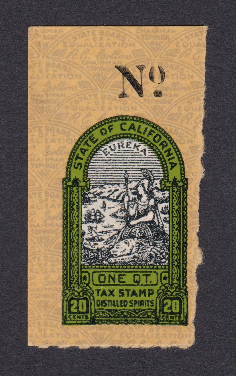 CA liquor L19a 20c MNH XF, 'No' at top