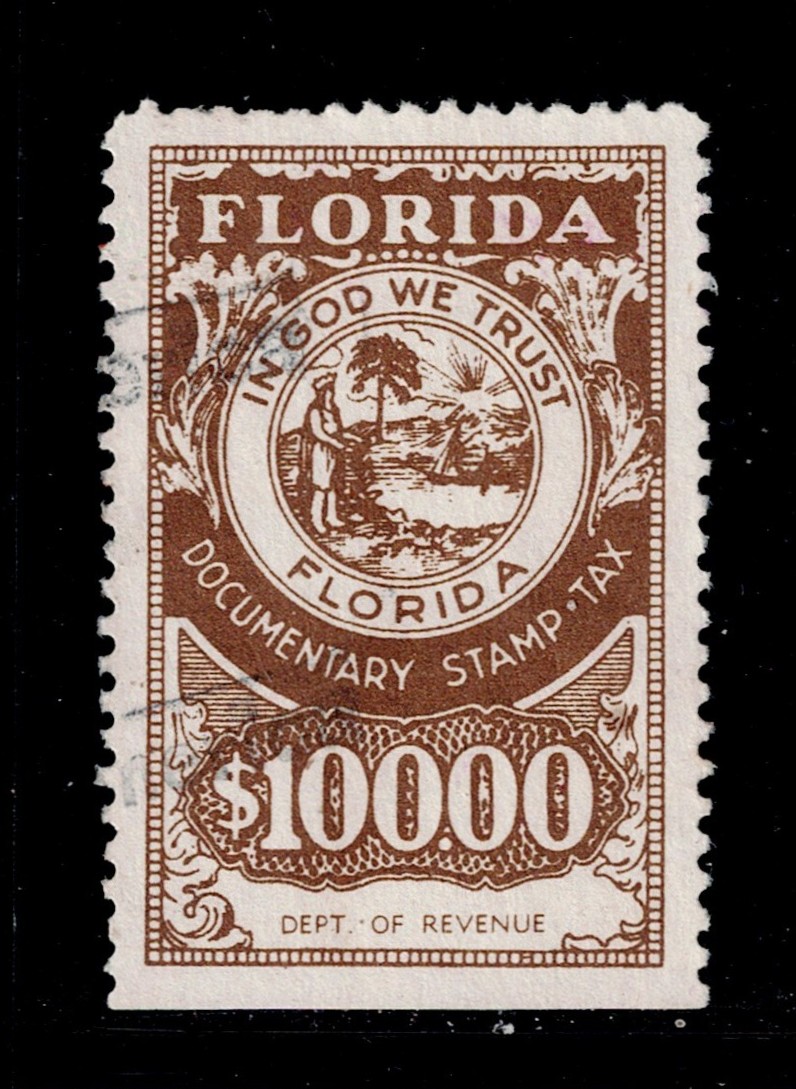 FL documentary D113 $100 U VF se at B