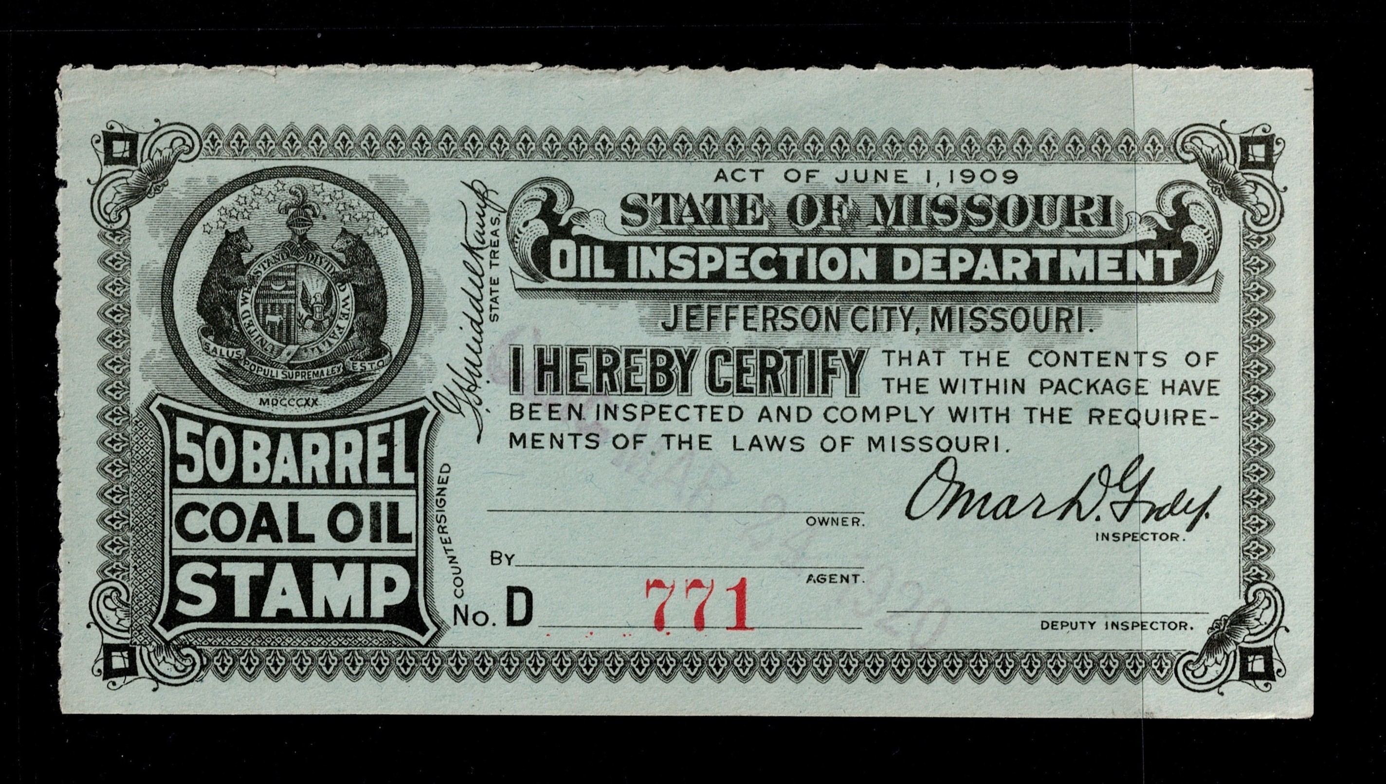 MO kerosene K48 50 bbl. U VF