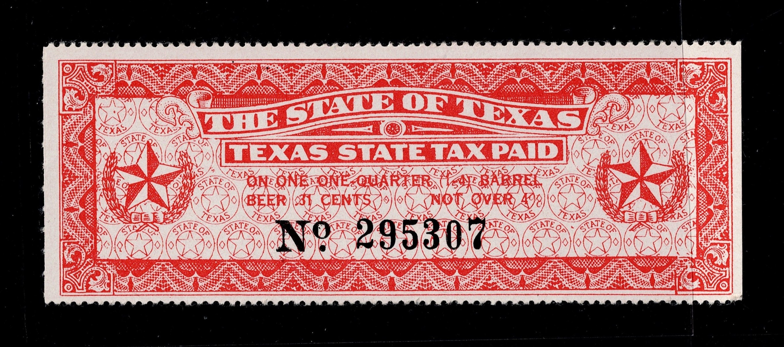 TX beer B38 .31c U F-VF