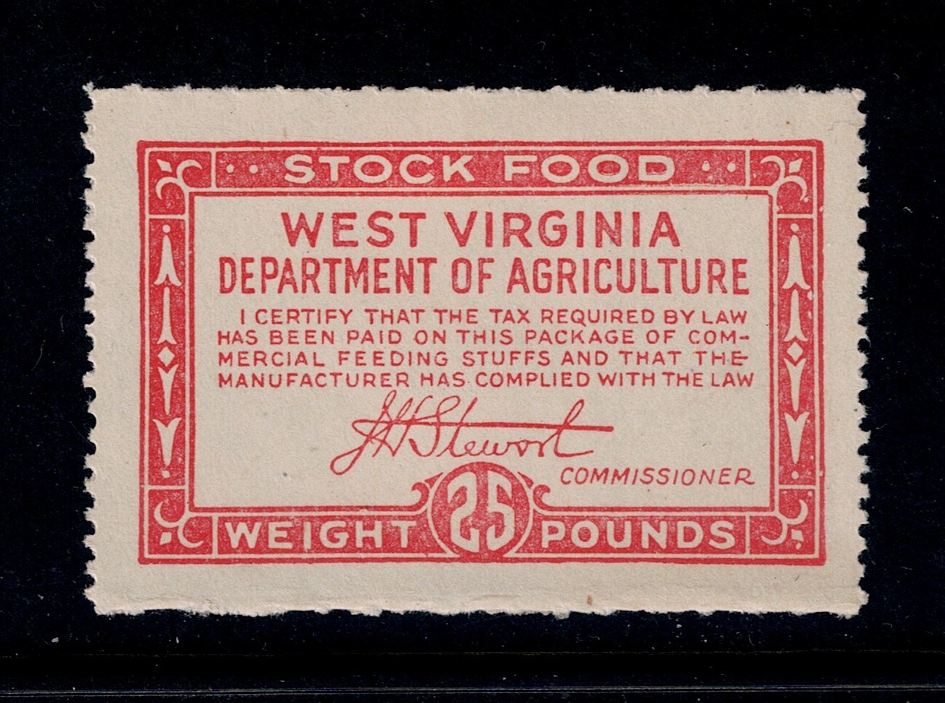 WV feed FE7 25 lbs. MLH VF