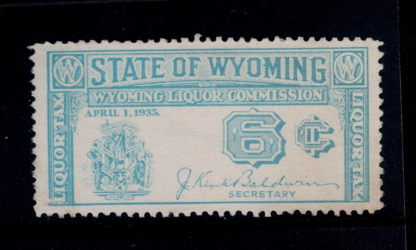 WY liquor L13 6c MNG VF