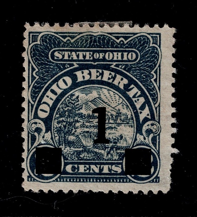 OH beer B2 1c MHR F-VF, thin