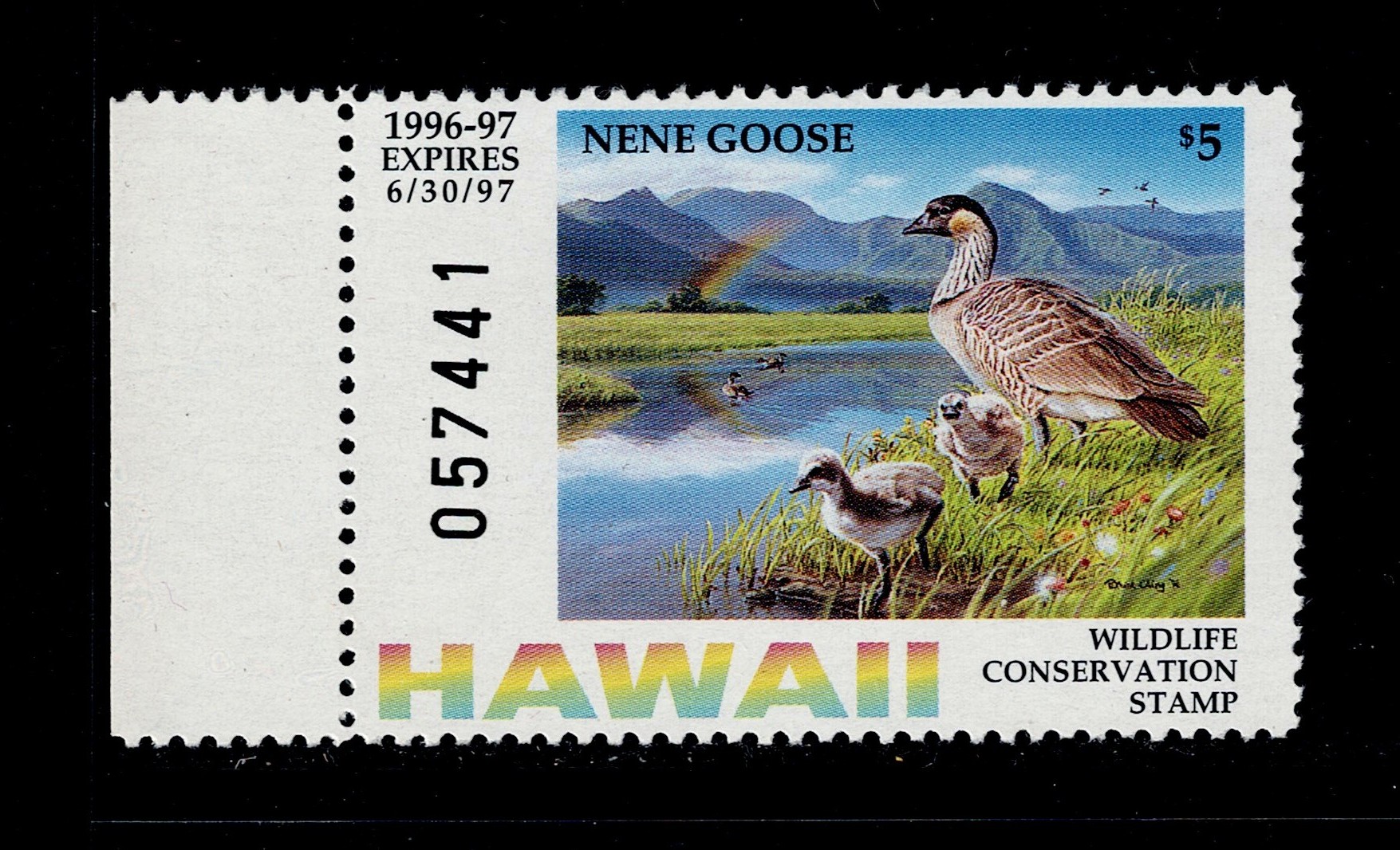 HI waterfowl W1 $5 MNH VF 1996